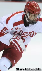 Sophomore Nick Roberto and the Terriers face archrival Boston College on Friday.