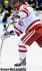 Senior Evan Rodrigues had three assists for the Terriers.