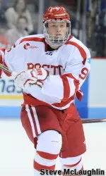 Eichel led all Hockey East players in points in November with 13.