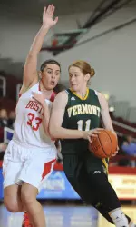 Sophomore Meghan Green leads the team with 14.7 ppg and 8.1 rpg.