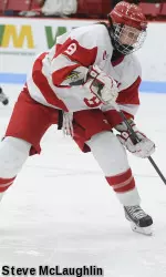 Lefort ranks third in the league with 25 points through the halfway mark of the season.