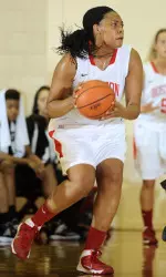 Senior Whitney Turner led BU with nine rebounds.