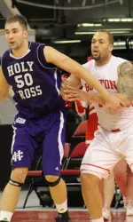 Senior Dom Morris posted 14 points and a team-high six rebounds