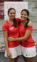 Seniors Kendal Drake and Leonie-Charlotte Athanasiadis