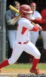 Senior Amy Ekart earned her fifth multiple-RBI game of the season with a two-RBI single at Army.