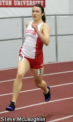 Freshman Kerri Graber was victorious in the 400m dash.