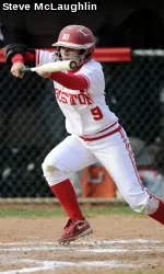 Senior Jayme Mask went a combined 3-of-6 and tallied two RBIs in both games.