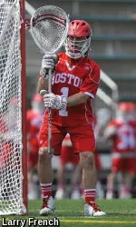 Freshman Tyler Zickel made a career-high 14 saves against the top-ranked Greyhounds.