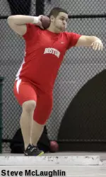 Junior Ethan Knight was victorious in the shot put and the discus.