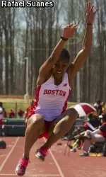 Senior Nikko Brady's mark of 6.21 meters is the second-best long jump performance in program history.