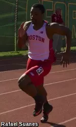 Freshman Cameron Williams was first in the 200m dash and second in the 100m dash.