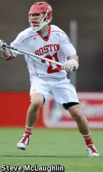 Freshman Greg Wozniak leads BU with 21 caused turnovers.