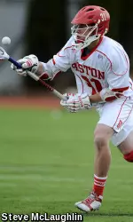 Freshman Sam Talkow has won at least 10 faceoffs in all but one game this year.