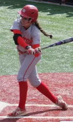 Freshman Brittany Younan tallied a game-high three hits and scored one run.