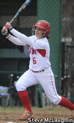 Sophomore Lauren Hynes is batting .500 in conference action.