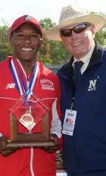 Freshman Justin Flynn was named Patriot League Rookie of the Meet.