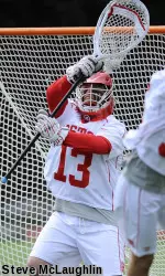 Freshman Christian-Carson Banister's 25 saves were an NCAA single-game high for 2014.