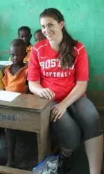 Sophomore catcher Kelly Plescow spent three weeks in Ghana earlier this summer.