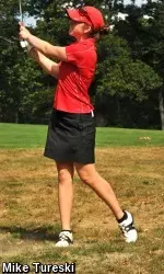 Junior Emily Tillo leads the field by two shots after day one of the Dartmouth Invitational.