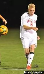 Reigning Patriot League Rookie of the Week Bjarki Benediktsson