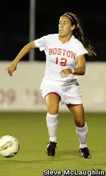Jenna Fisher scored the game-tying goal for BU.