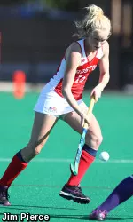 Sophomore Hester van der Laan recorded a defensive save for BU.
