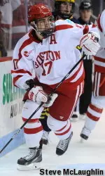 Senior Evan Rodrigues tallied a goal and an assist in the victory.