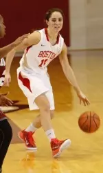 Courtney Latham recorded her first career double-double.