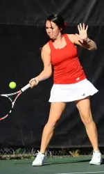 Senior Sophie Wyman won six games at the No. 6 singles slot.