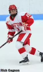 Sophomore Rebecca Leslie is tied for the NCAA lead with three multi-point games this season.