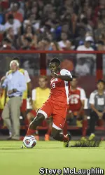 Senior Richie Robinson scored his first goal as a Terrier against Lafayette last season.