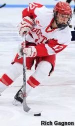 Sophomore Victoria Bach notched three points on Sunday, including the game-winning goal.