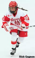 Senior Rebecca Russo's fifth goal of the season helped force overtime on Tuesday.