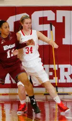 Erin Bayram scored a career-high eight points.