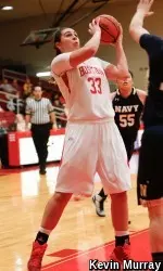 Meghan Green led the team with 18 points and 10 rebounds