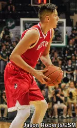 Sophomore Nick Havener ranks second for BU in rebounding at 5.0 rpg.