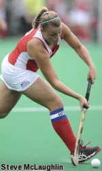 In league home games this season, senior co-captain Rachel Coll tallied three goals - on three shots - and added two assists.