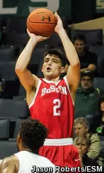 Senior John Papale finished with 17 points to reach the 1,000-point club.