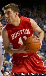 Junior Dylan Haines had a career-high five blocks and rebounds at UMass Lowell on Thursday.