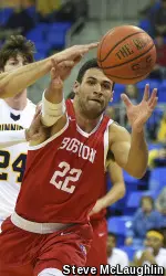 Senior Nathan Dieudonne posted a career-high four steals at Quinnipiac last Sunday.