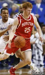 Freshman Kyle Foreman had 15 points and four assists in 78-74 win vs. New Hampshire.