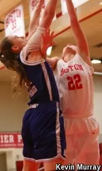 Corrine Williams had her first career double-double