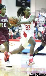 Troi Melton led the Terriers with 15 points.