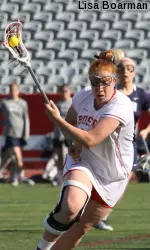 Redshirt junior Mallory Collins led the game with five goals.