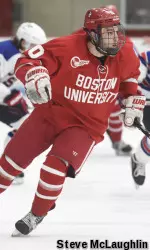 After lifting BU into the championship game with a double-overtime goal against Harvard, Danny O'Regan and the Terriers face Northeastern for the title.