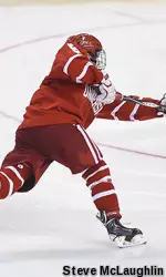 Grzelcyk shoots and scores the overtime winner to push BU to its 30th Beanpot title.
