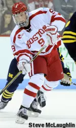 Eichel was the first freshman in 22 years to lead Hockey East in scoring.