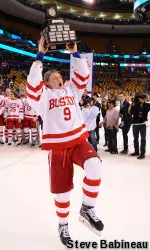 Freshman Jack Eichel has 66 points this season, which is the new single-season program record for a freshman.