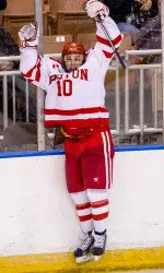 O'Regan celebrates after scoring the overtime winner.