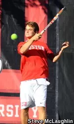 Sophomore Lucas Bombonatti won the No. 4 singles match without dropping a single game.